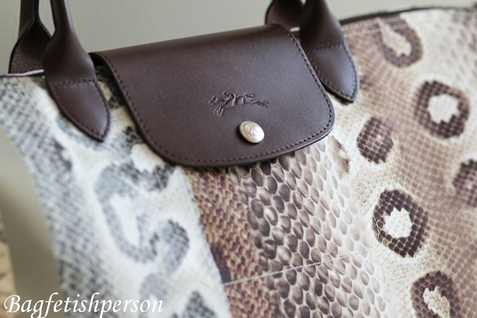 Longchamp 2025 snakeskin bag
